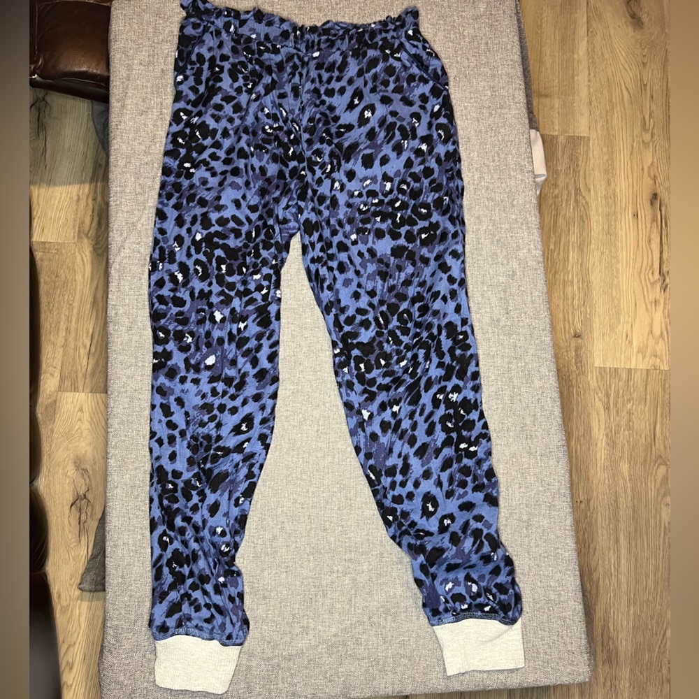 Aerie Lounge Joggers-Blue Cheetah